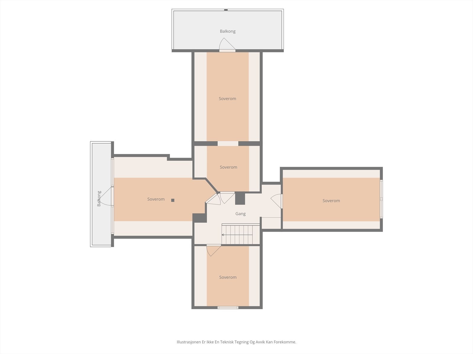 Plantegning, 2.etasje. Galleribilde