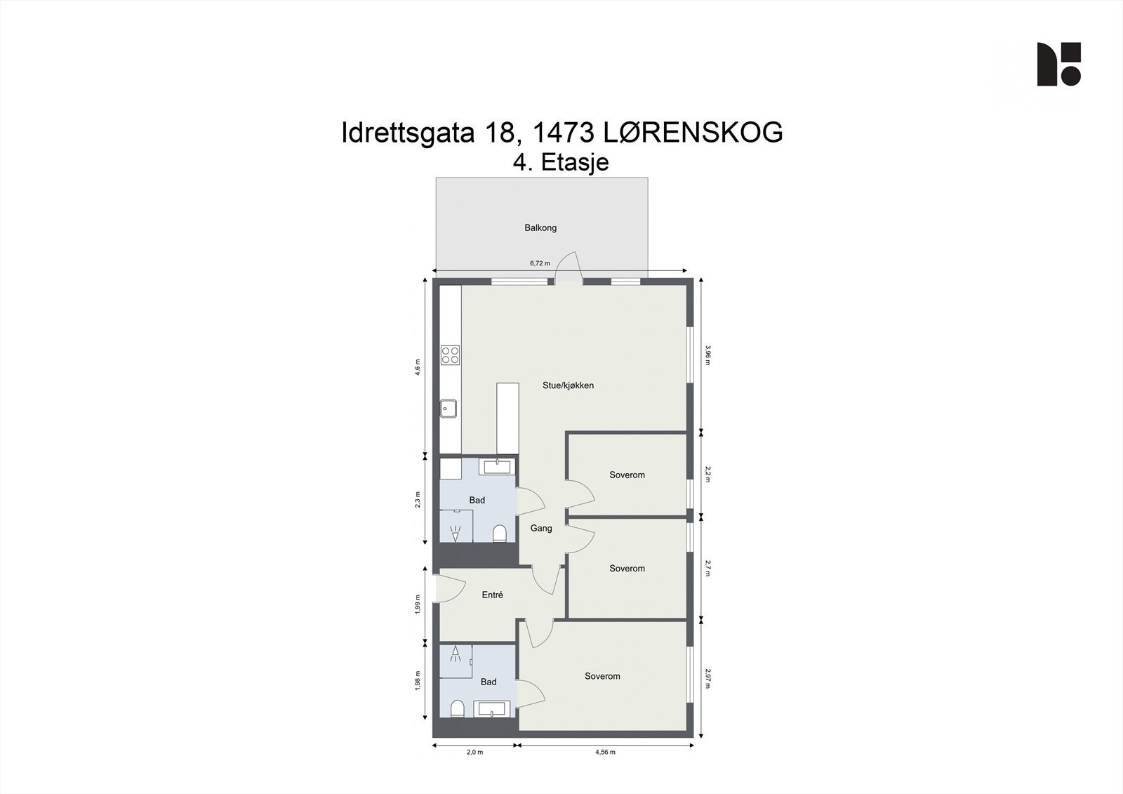 Plantegning Galleribilde