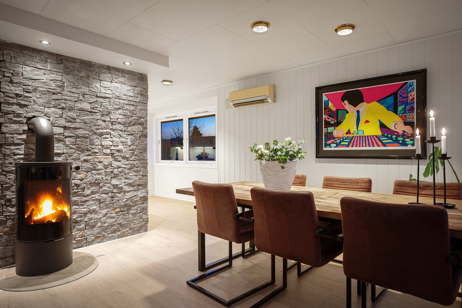 Peisovn er godt å ha på kalde vinterdager Galleribilde