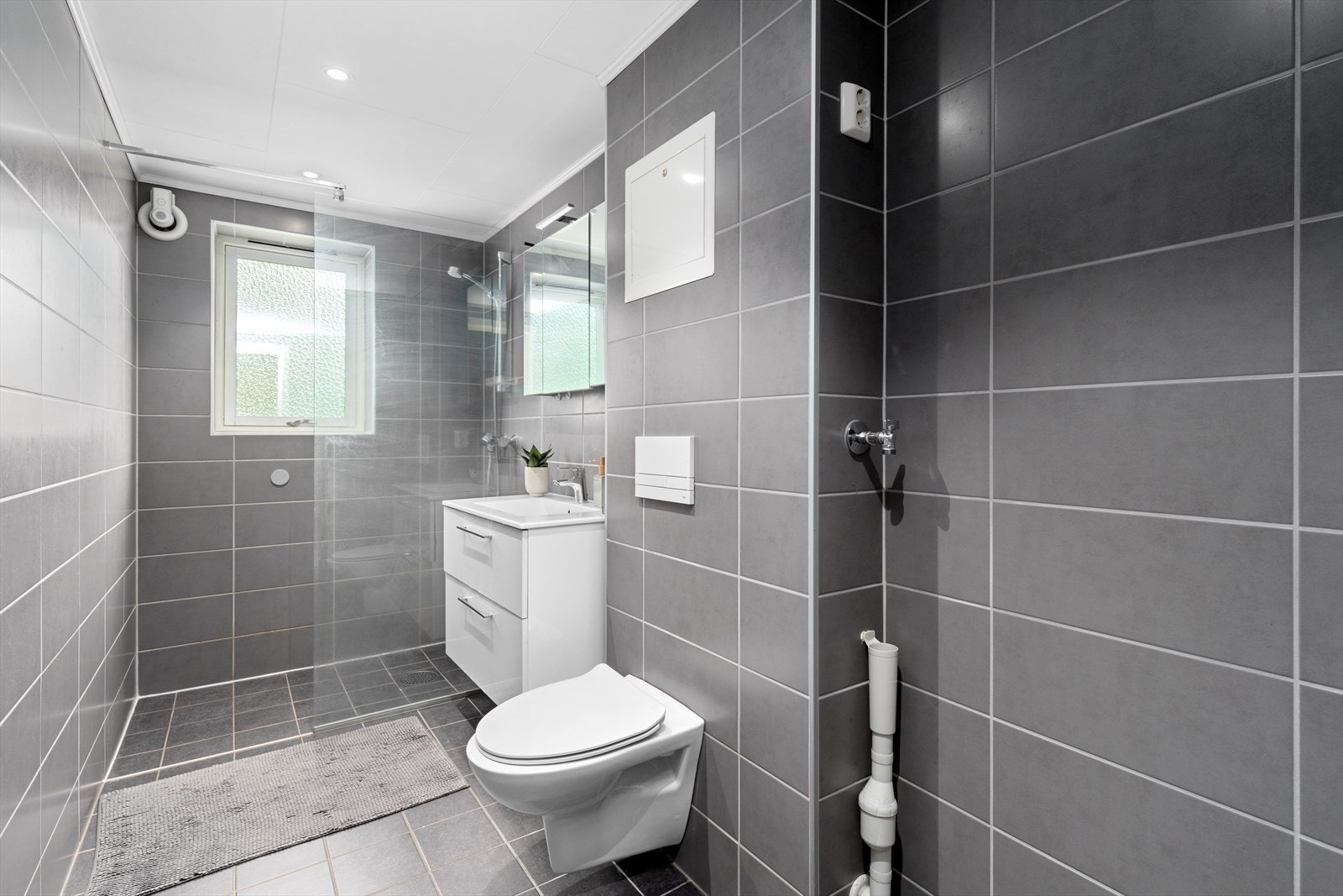 Her har du også opplegg til vaskemaskin. Galleribilde