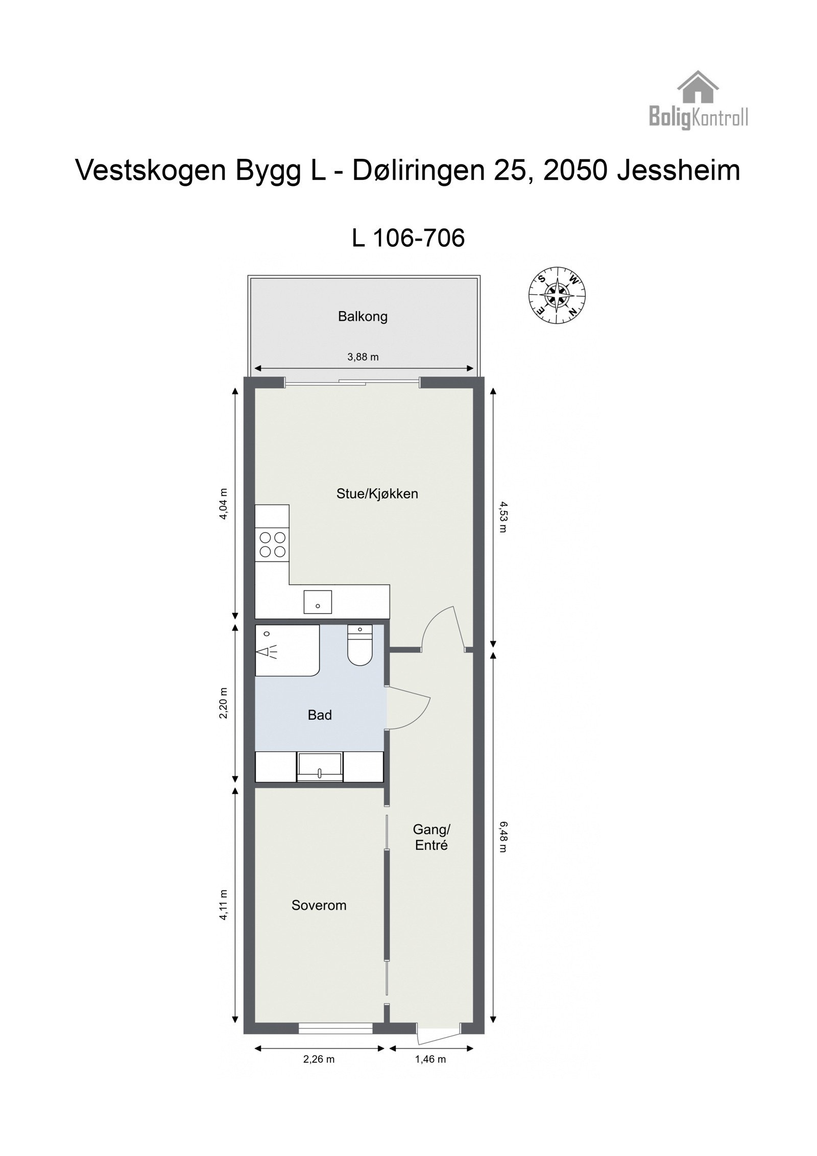 Plantegning - L506 Galleribilde
