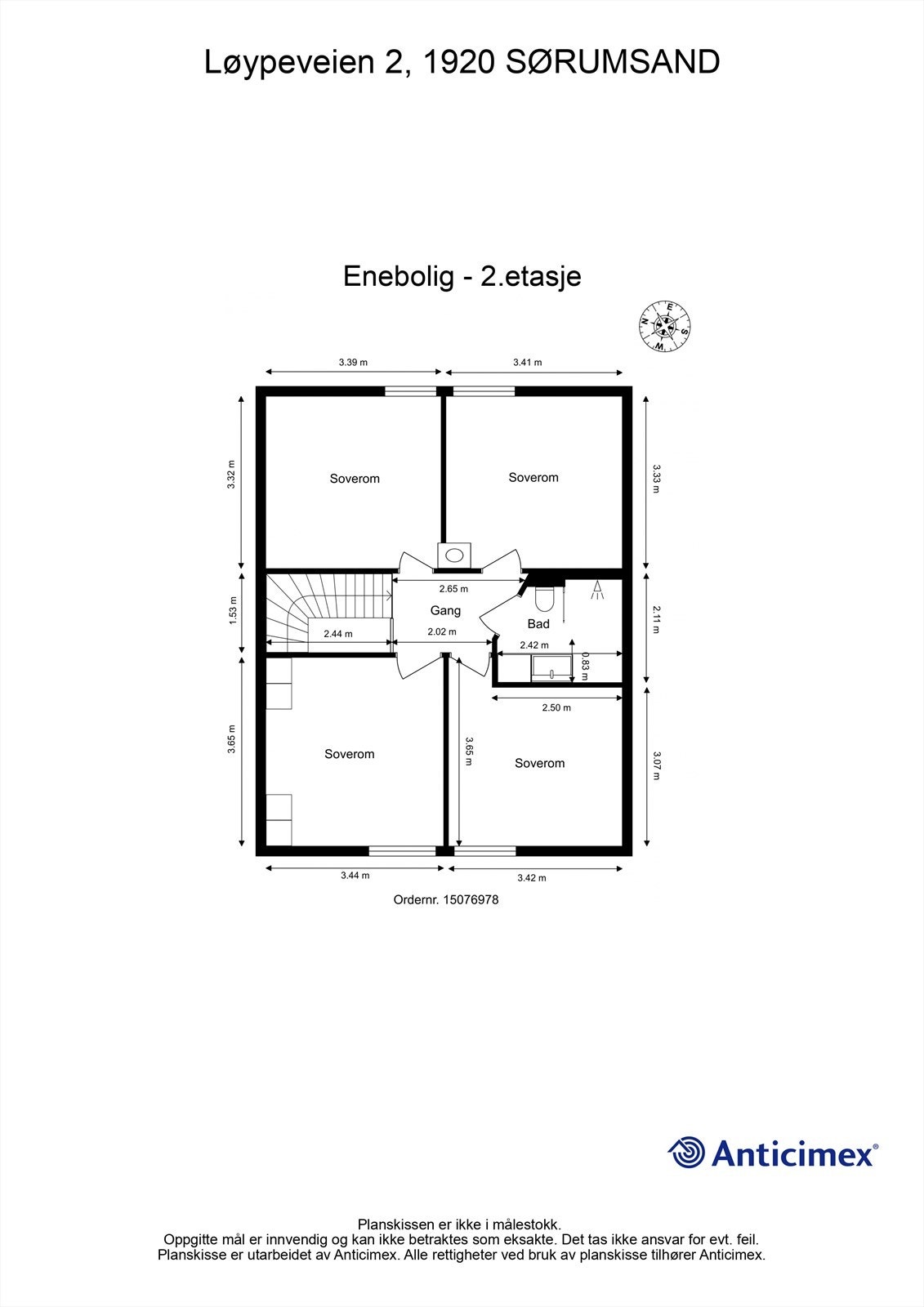Plantegning 2.etg. Galleribilde