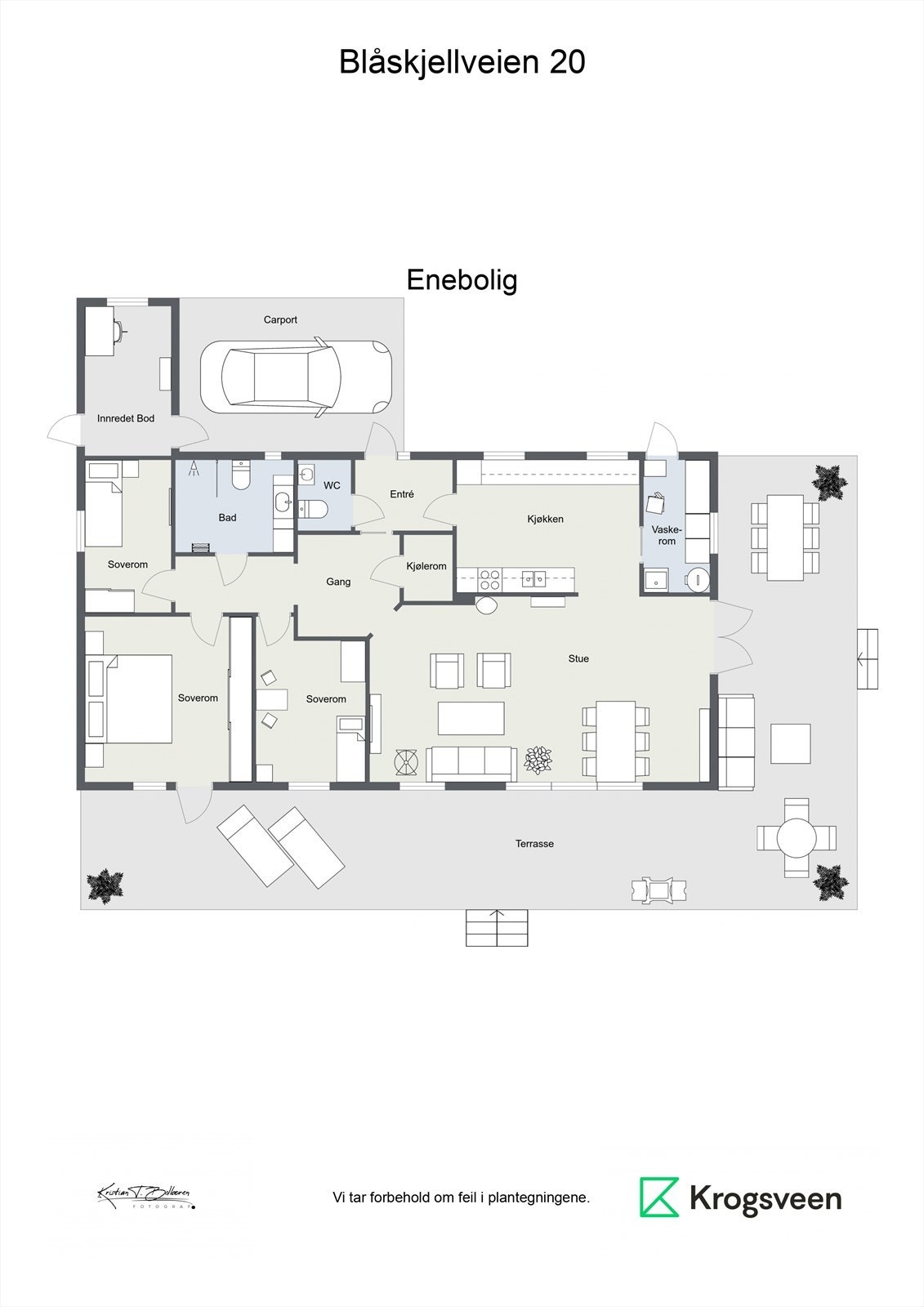 Blåskjellveien 20 - Plantegning Galleribilde