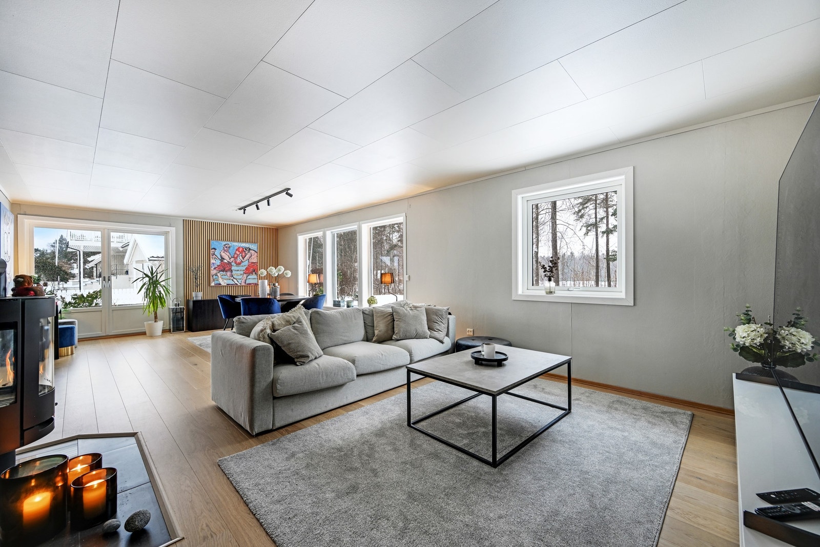 Stuen har varme i gulver Galleribilde