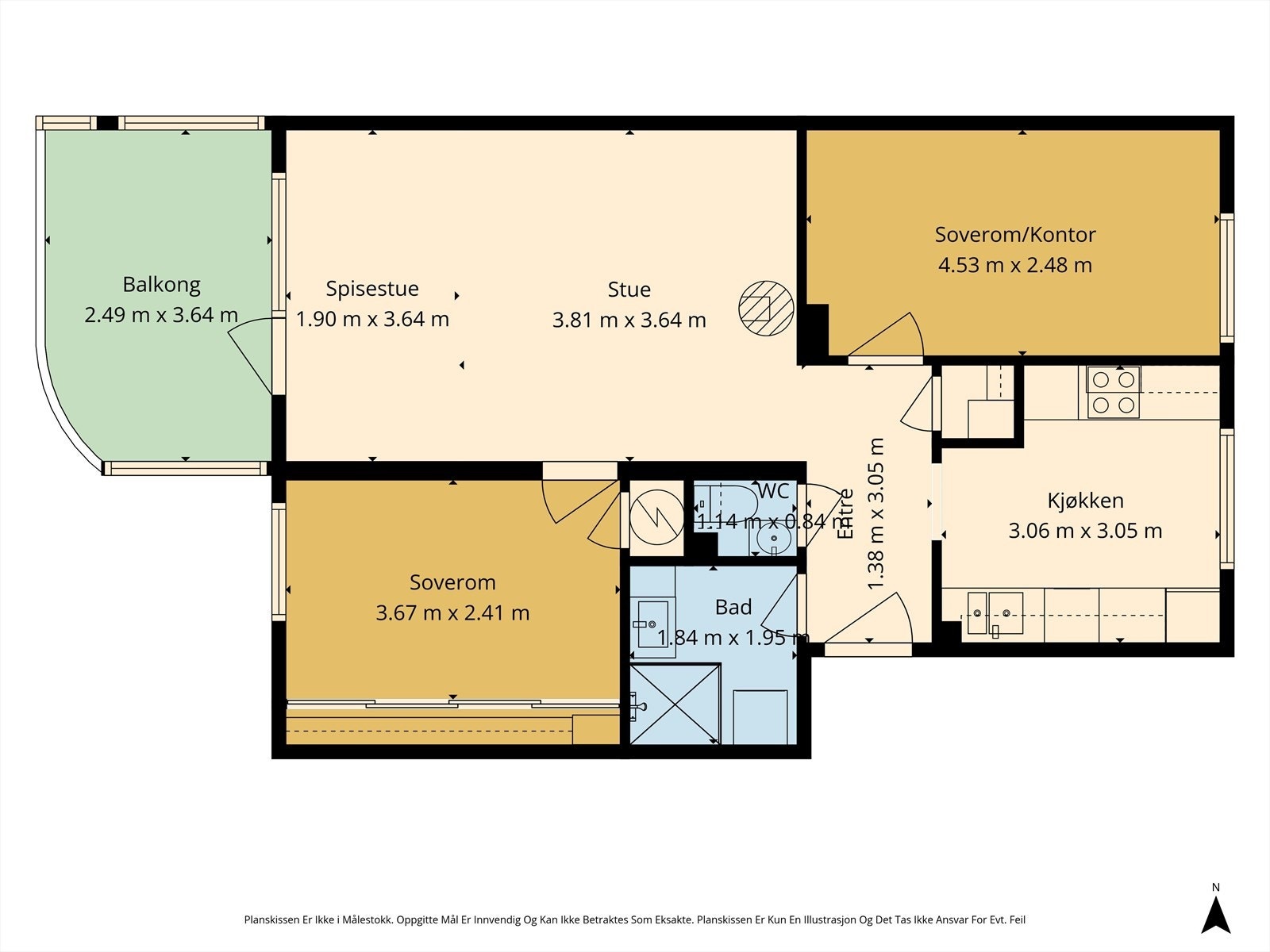 Plantegning (avvik kan forekomme) Galleribilde