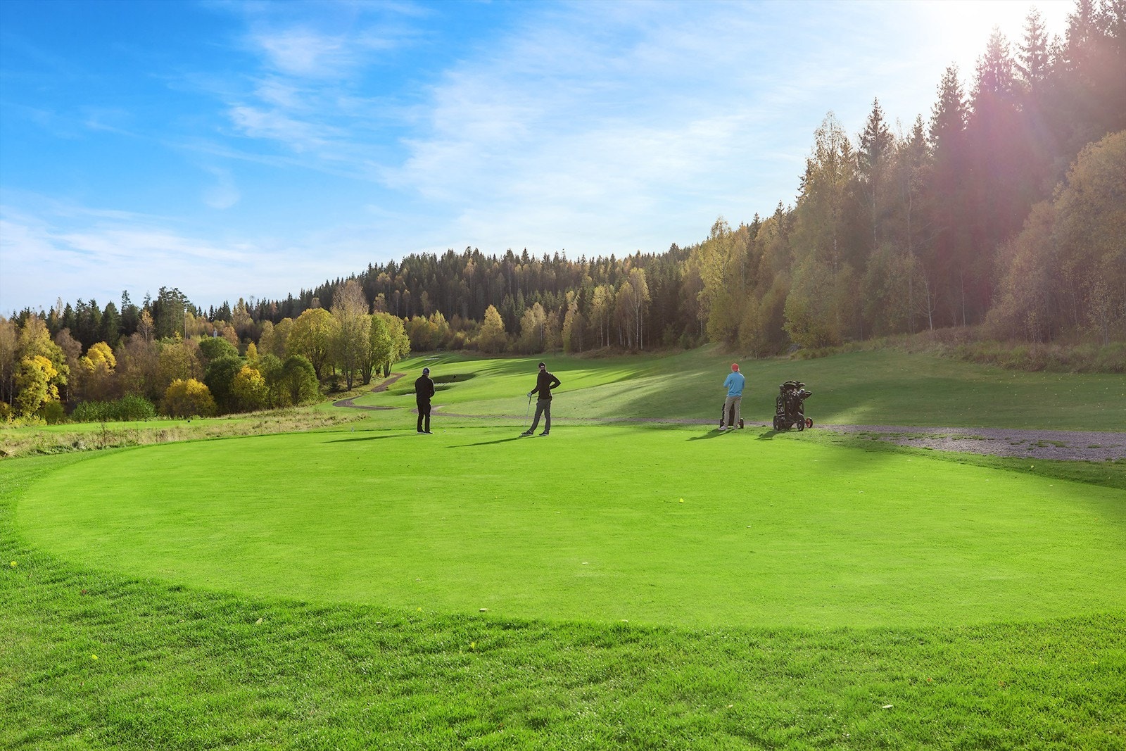 Losby golf ligger en 10 minutter kjøretur unna. Galleribilde