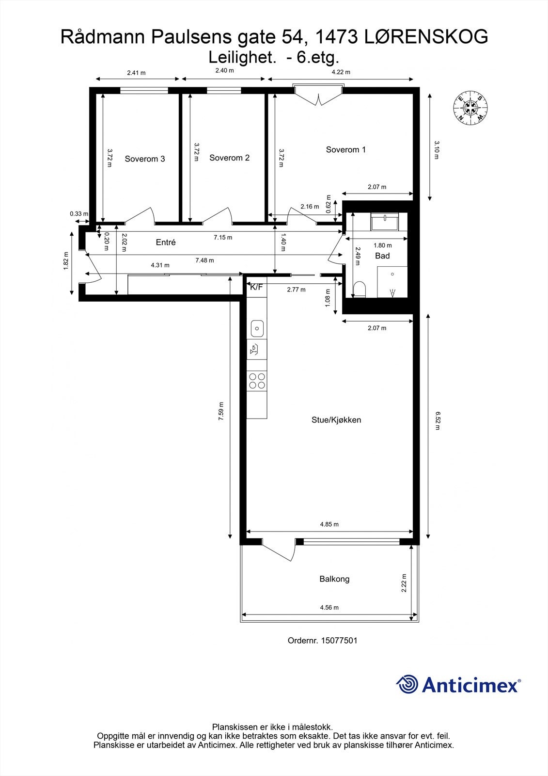 Plantegning Galleribilde