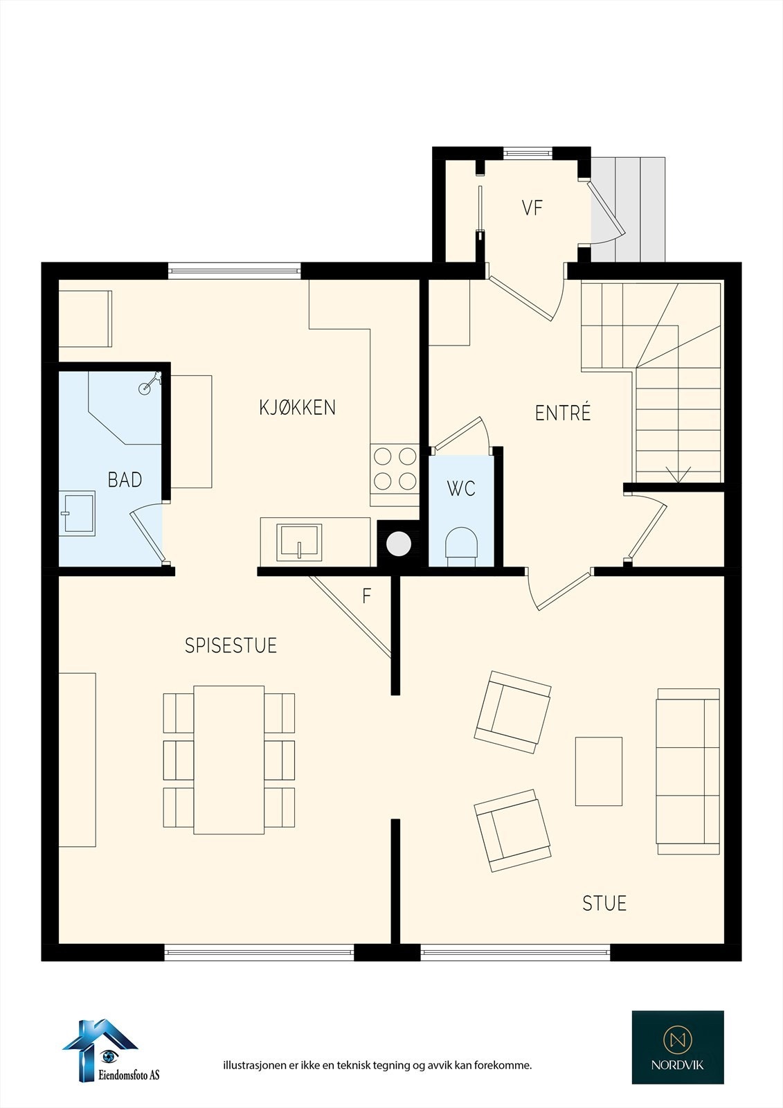 Planskisse 1. Etasje Galleribilde