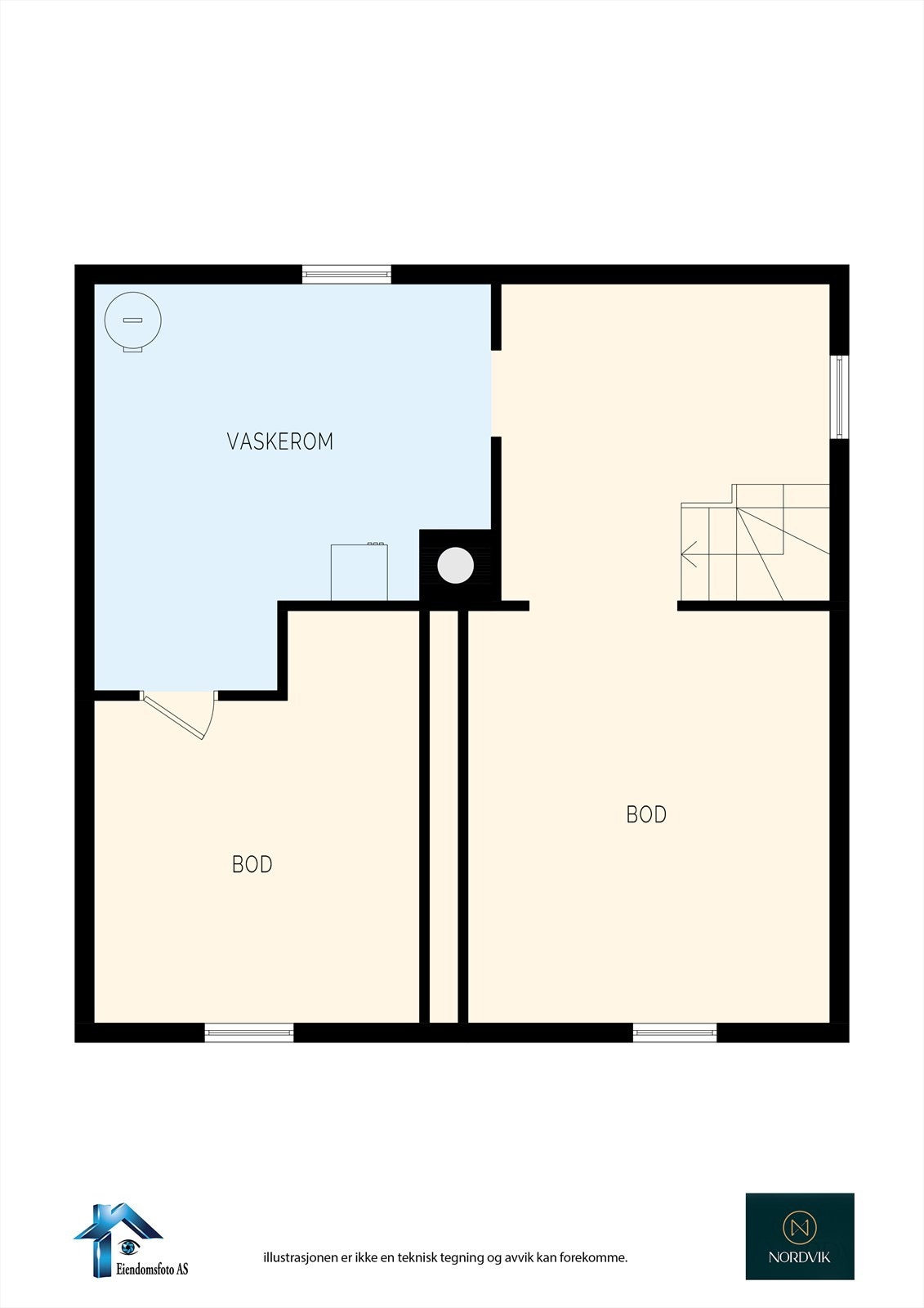 Planskisse Kjeller Galleribilde