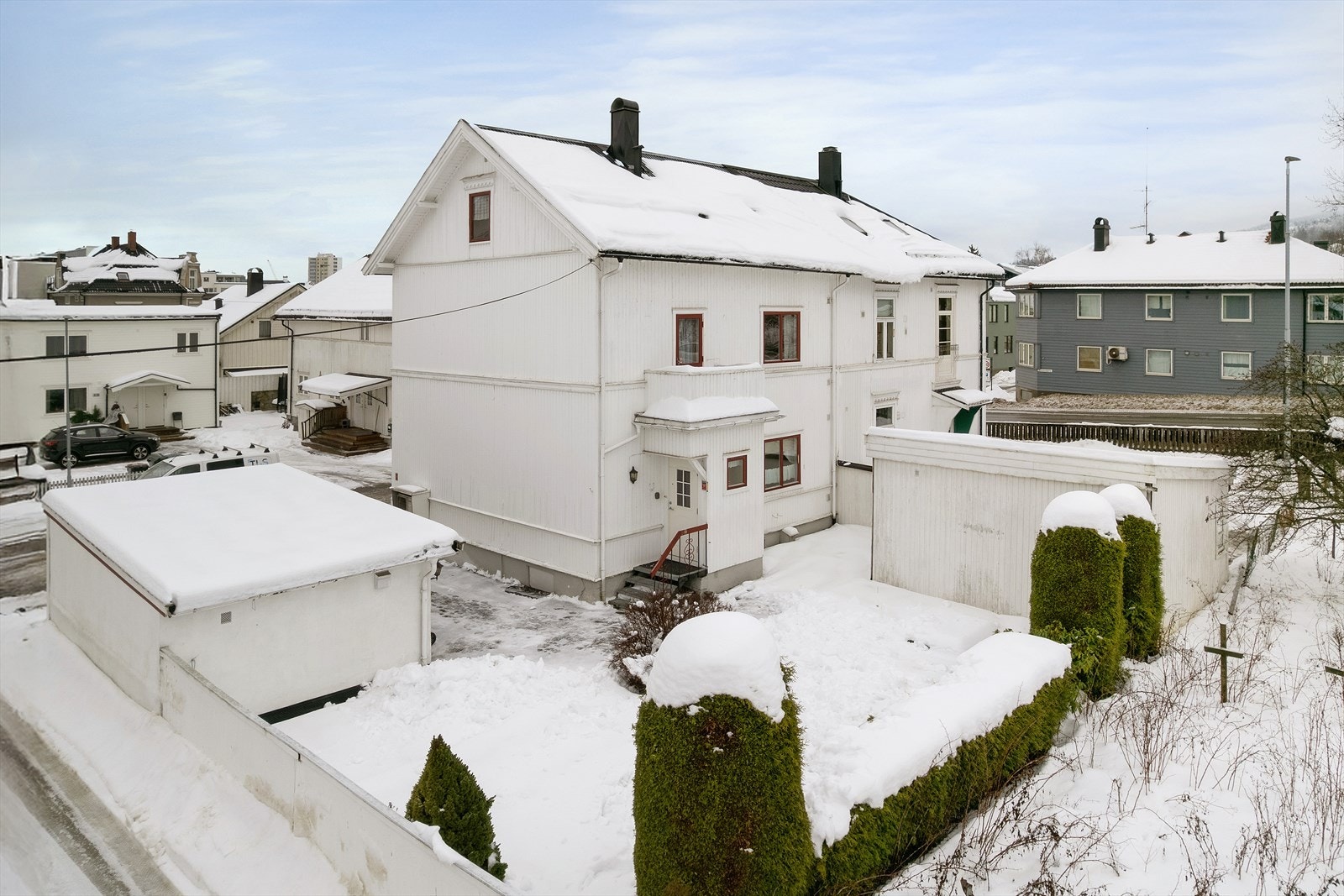Boligen har en sentral, men tilbaketrukket beliggenhet på Strømsø / Nybyen Galleribilde