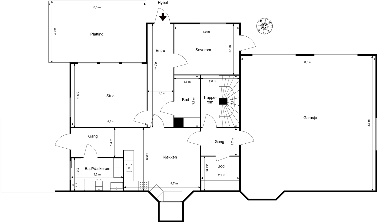 U. Etasje. Galleribilde