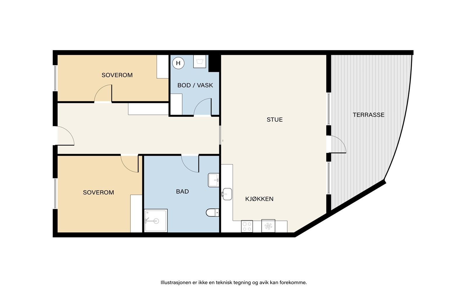 Plantegning - 3.etg. Galleribilde