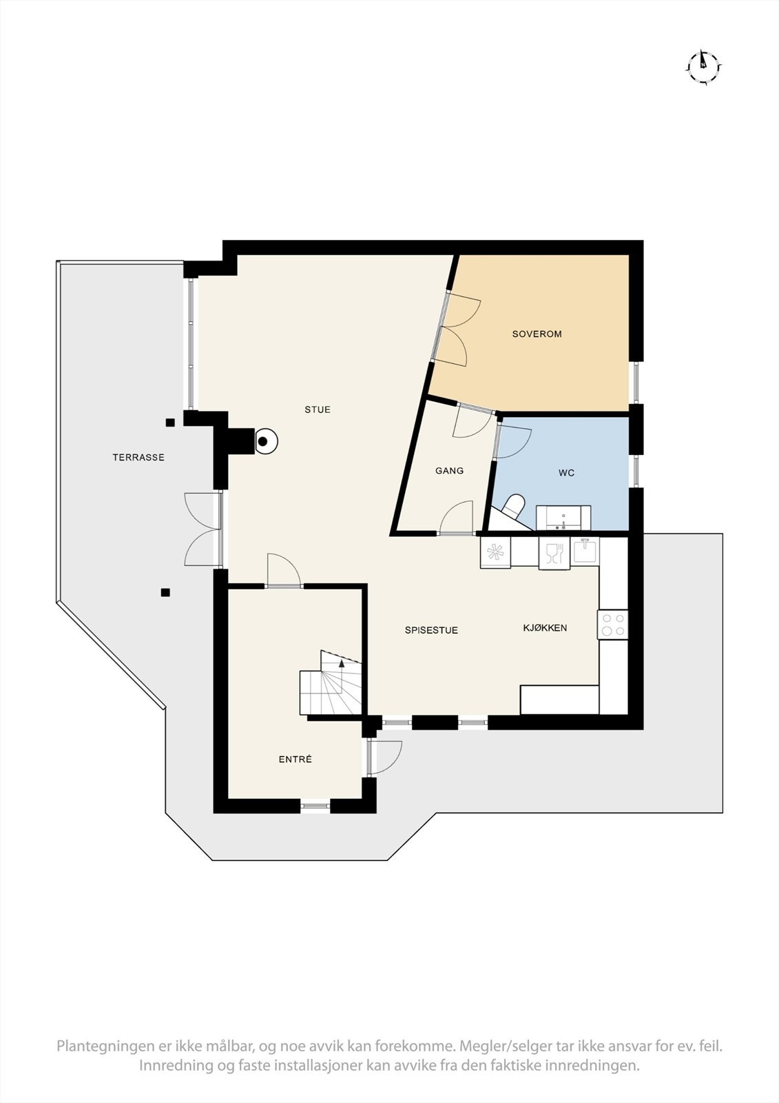 Plantegning 1. etasje. Galleribilde