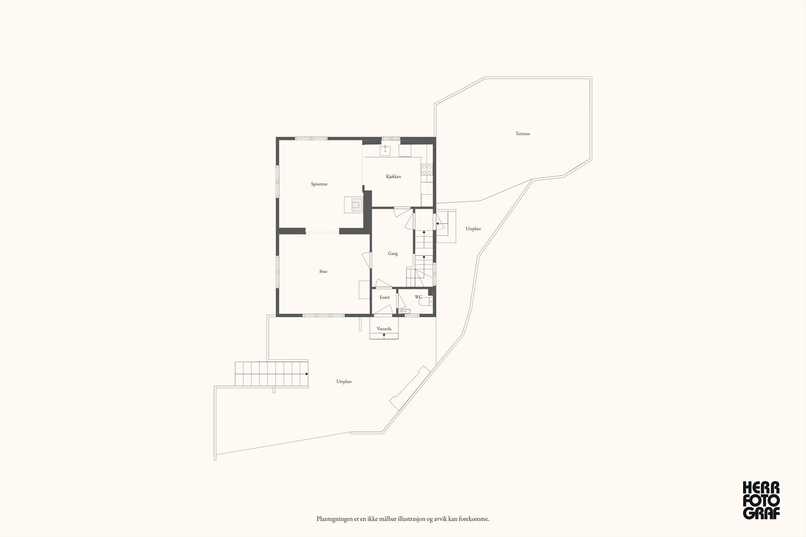 Plantegning - 1. etasje Galleribilde