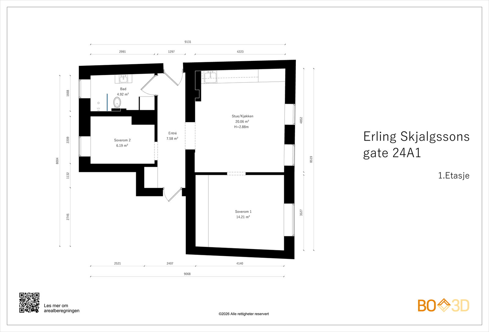 Plantegning. Galleribilde