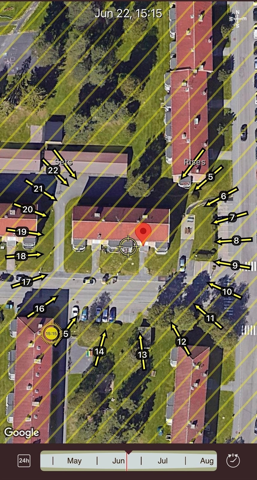 Solforholdene på balkongen. Galleribilde