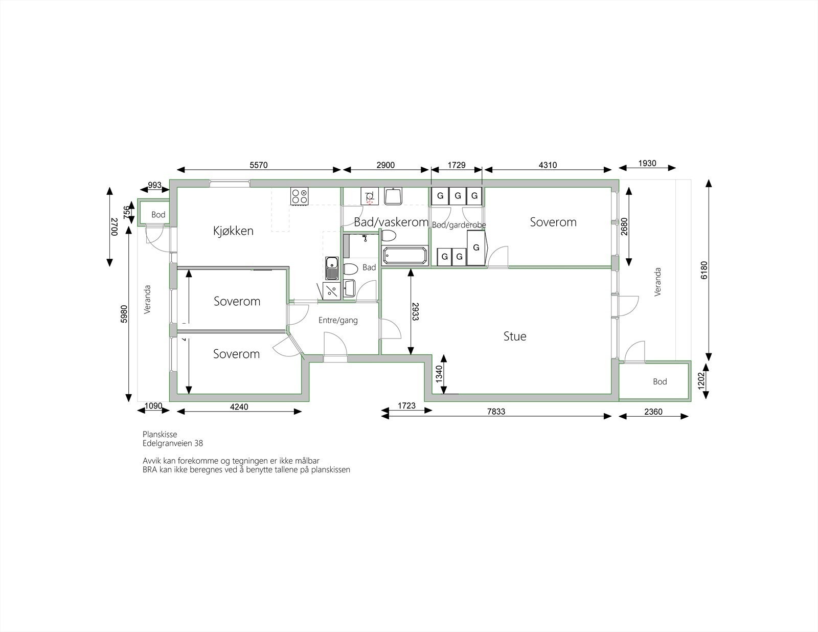 Alternativ planløsning Galleribilde