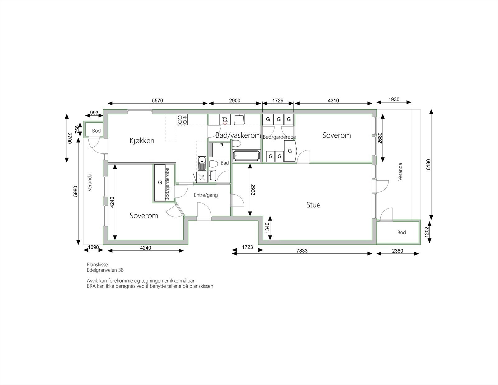 Plantegning. Galleribilde