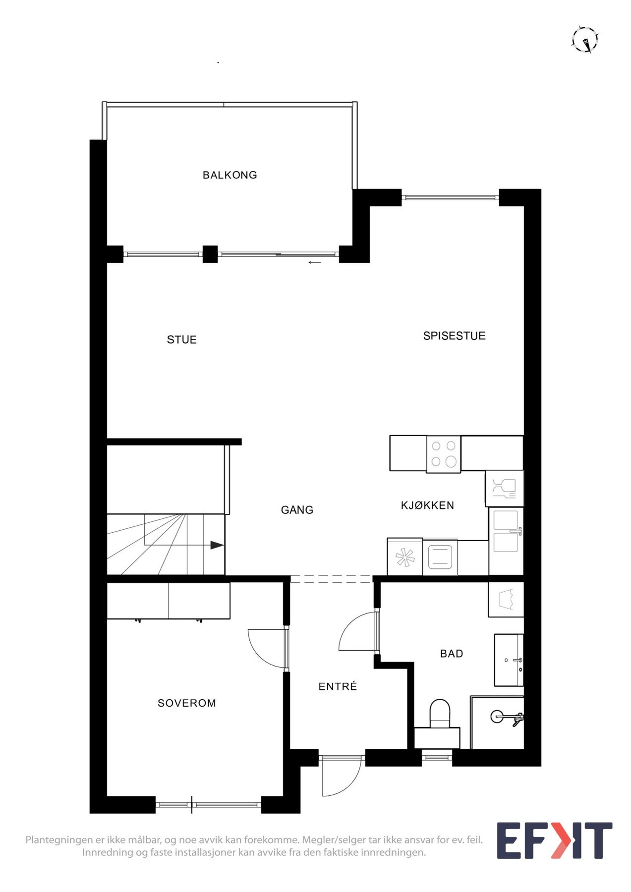 Plantegning overetasje. Galleribilde