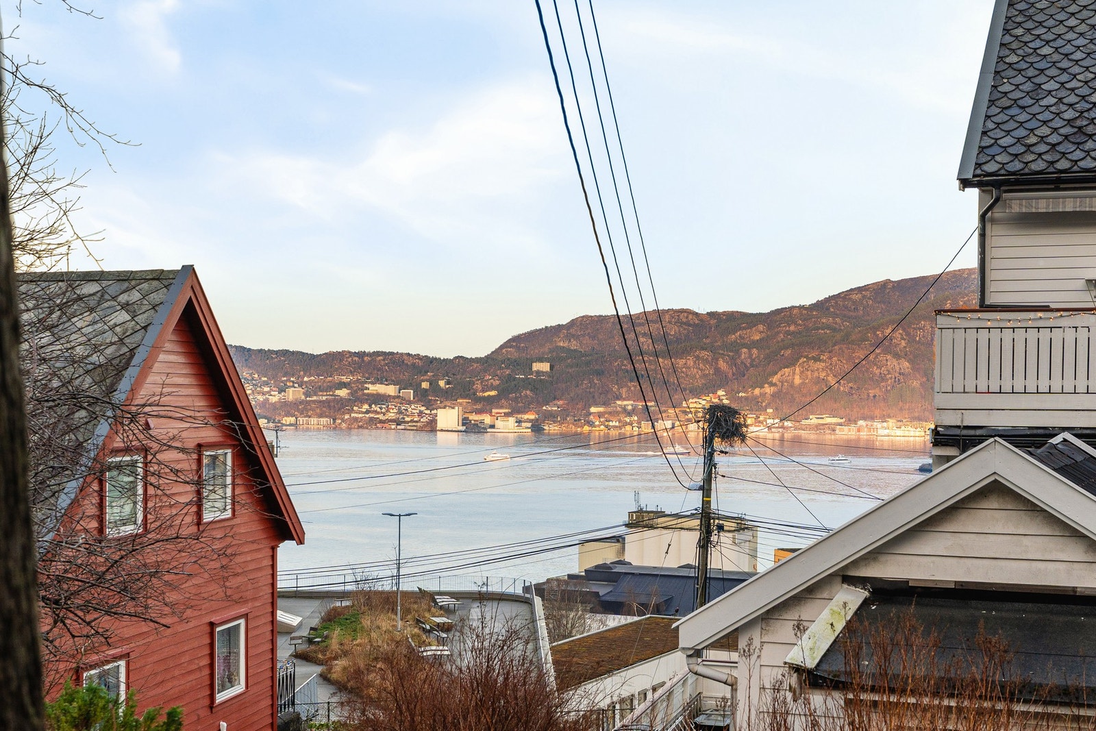 Flott utsikt fra balkongen. Galleribilde