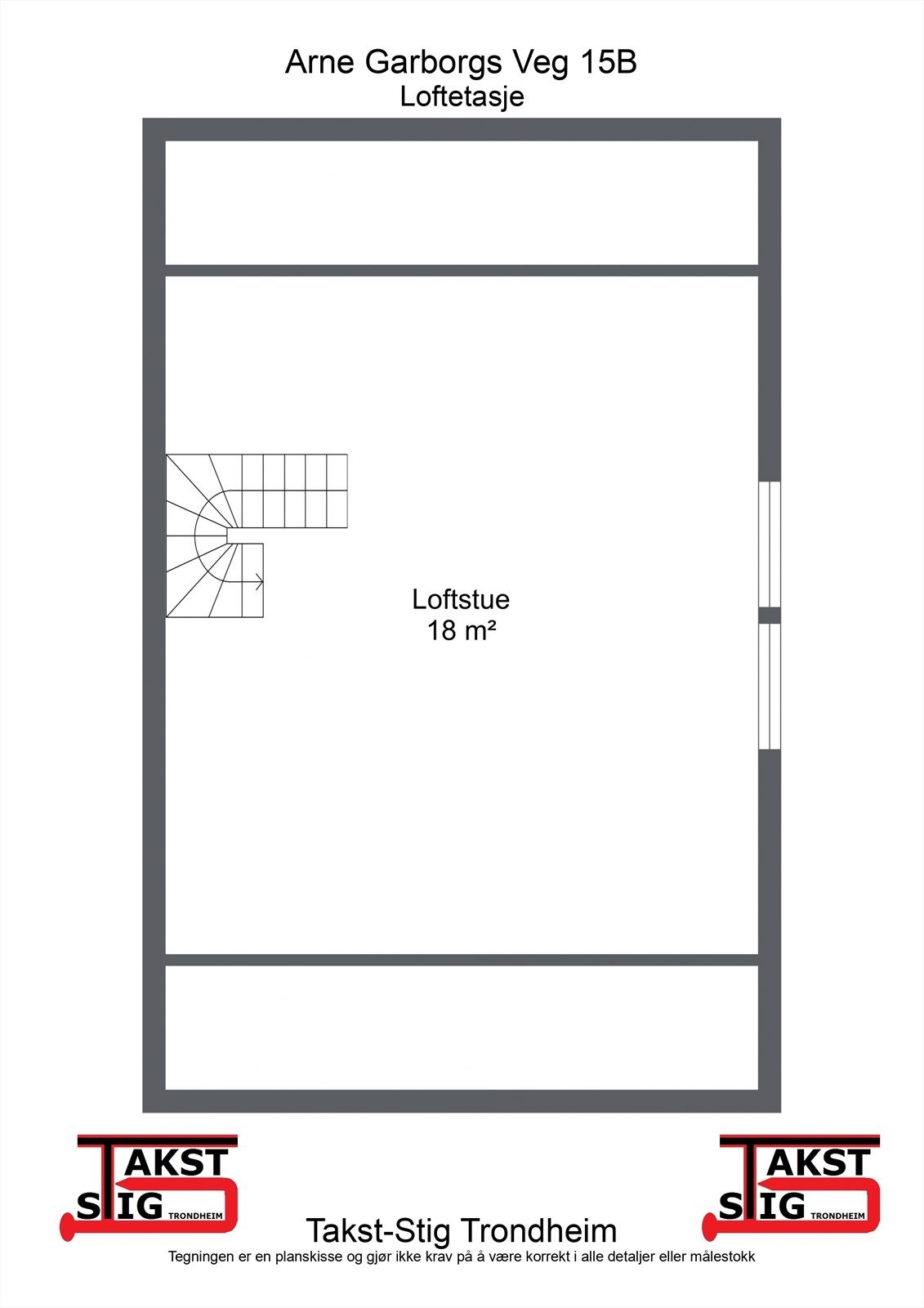 Planskisse loft Galleribilde