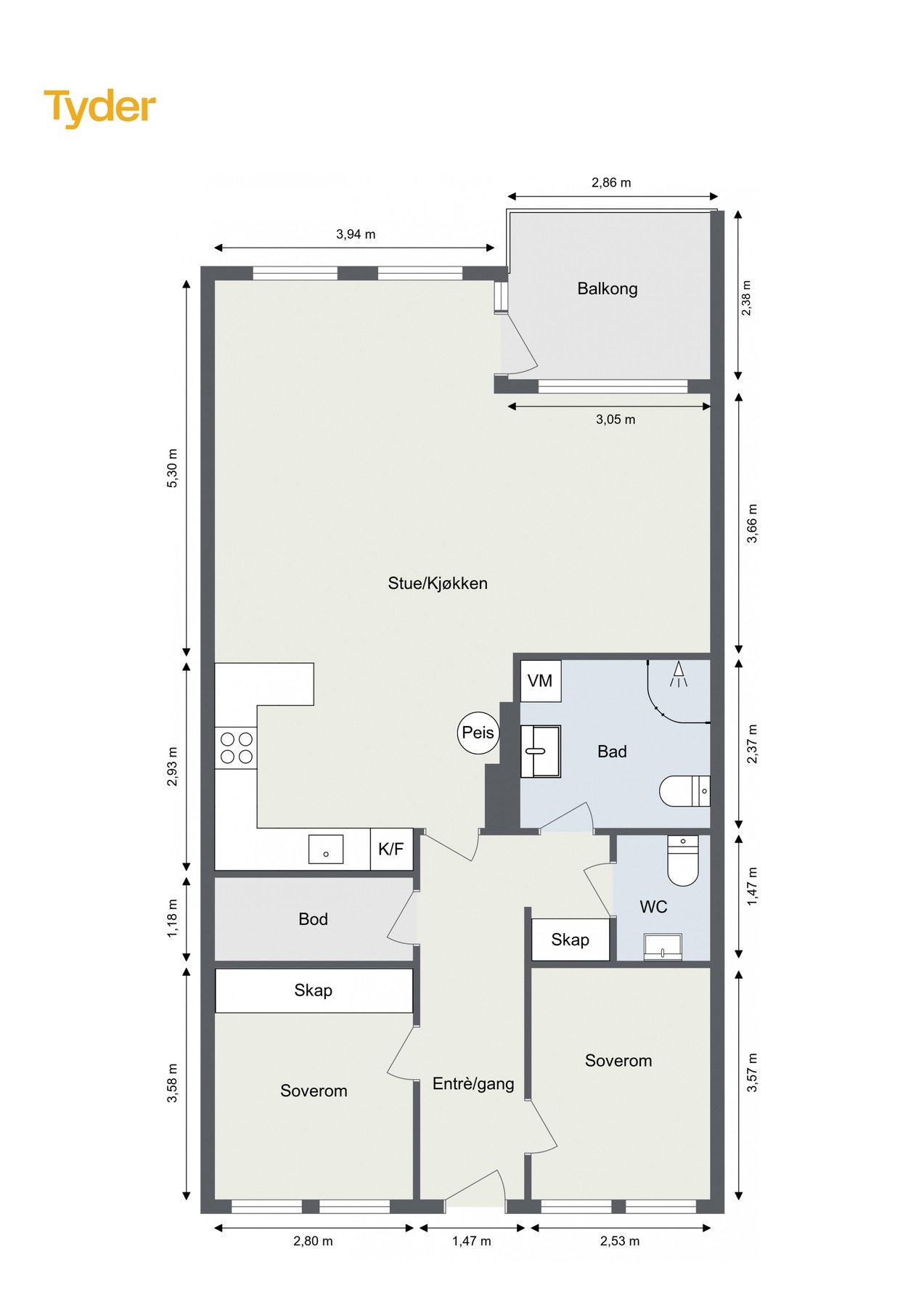 Plantegning Galleribilde