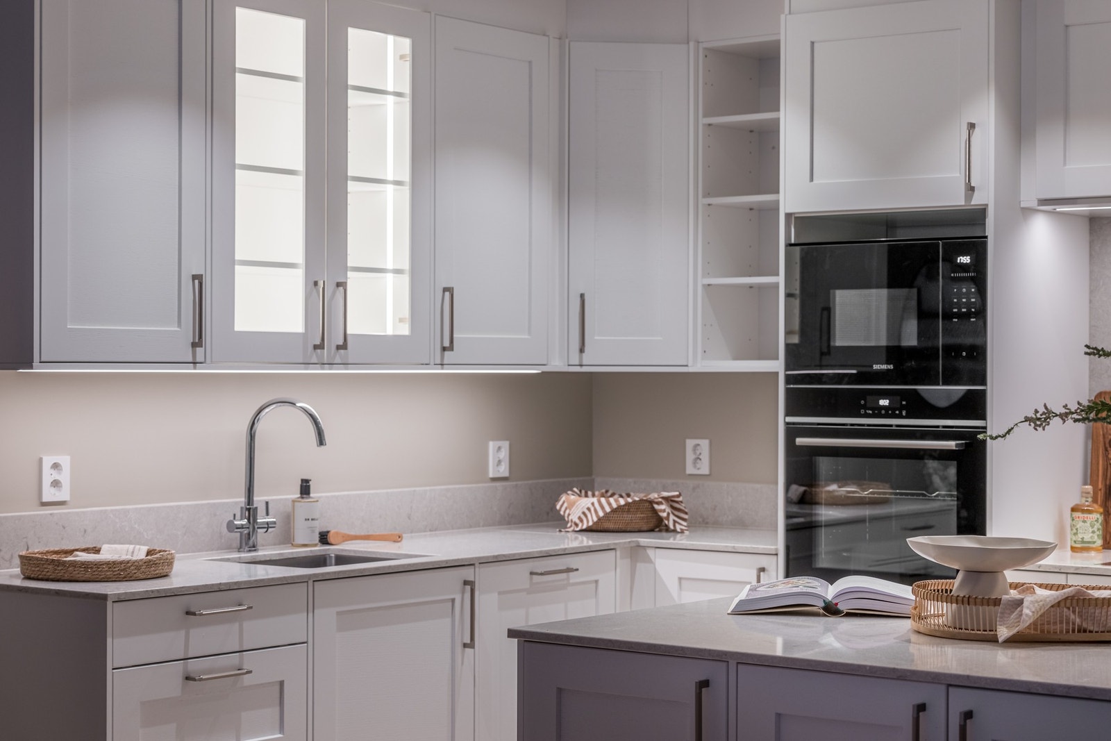 Stekeovn og mikroovn er også av merket Siemens. Galleribilde