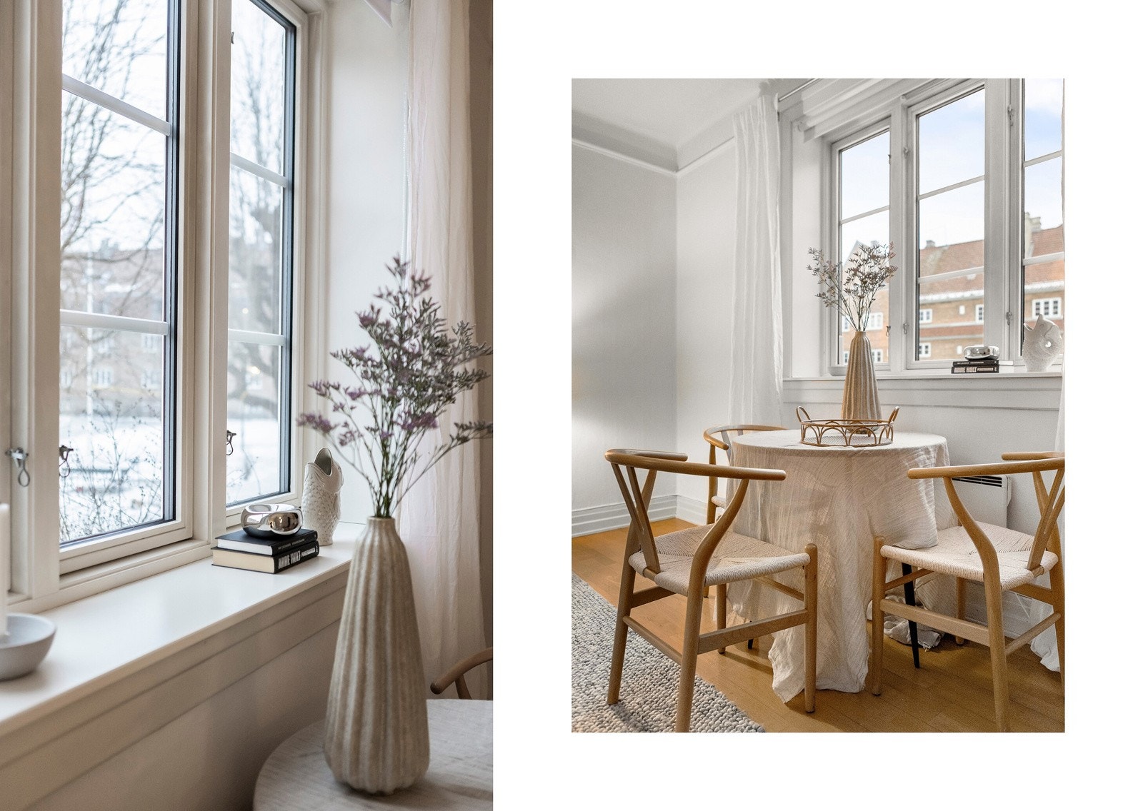 Store lys tilfører rikelig med naturlig lys til den romslige stuen. Galleribilde