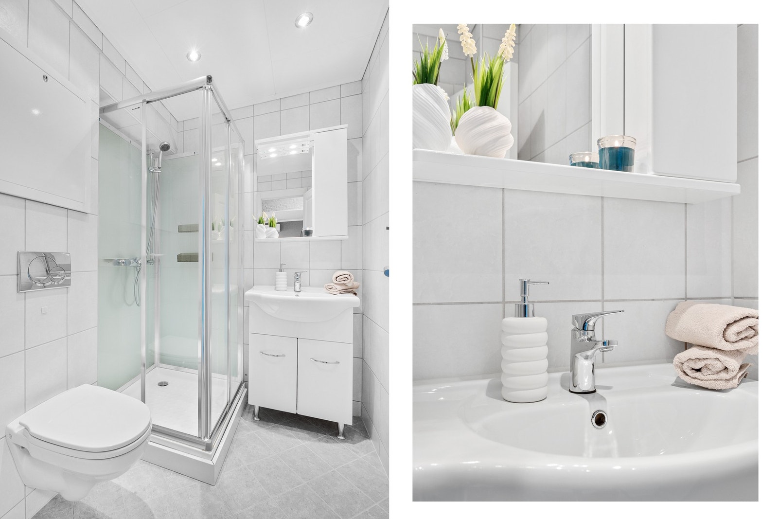 Det er naturlig ventilasjon og elektriske varmekabler i gulv Galleribilde