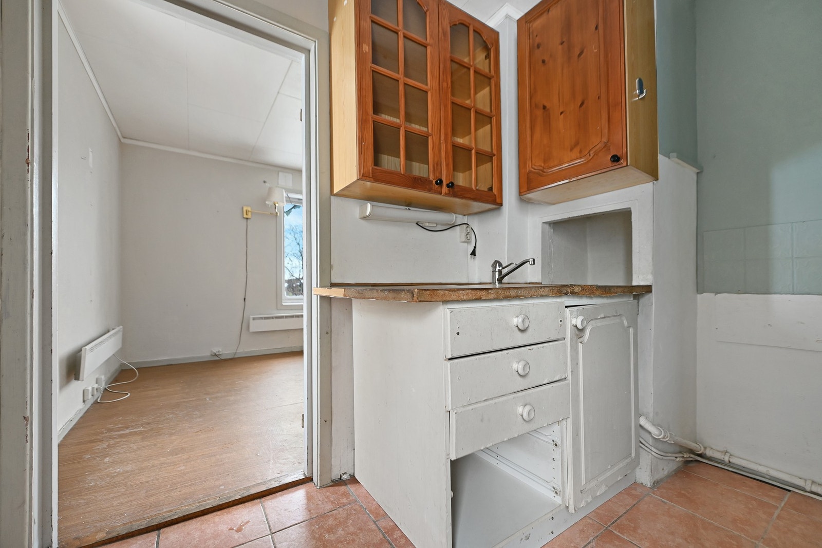 Kjøkkenkrok i eneboligens 1. etasje. Galleribilde