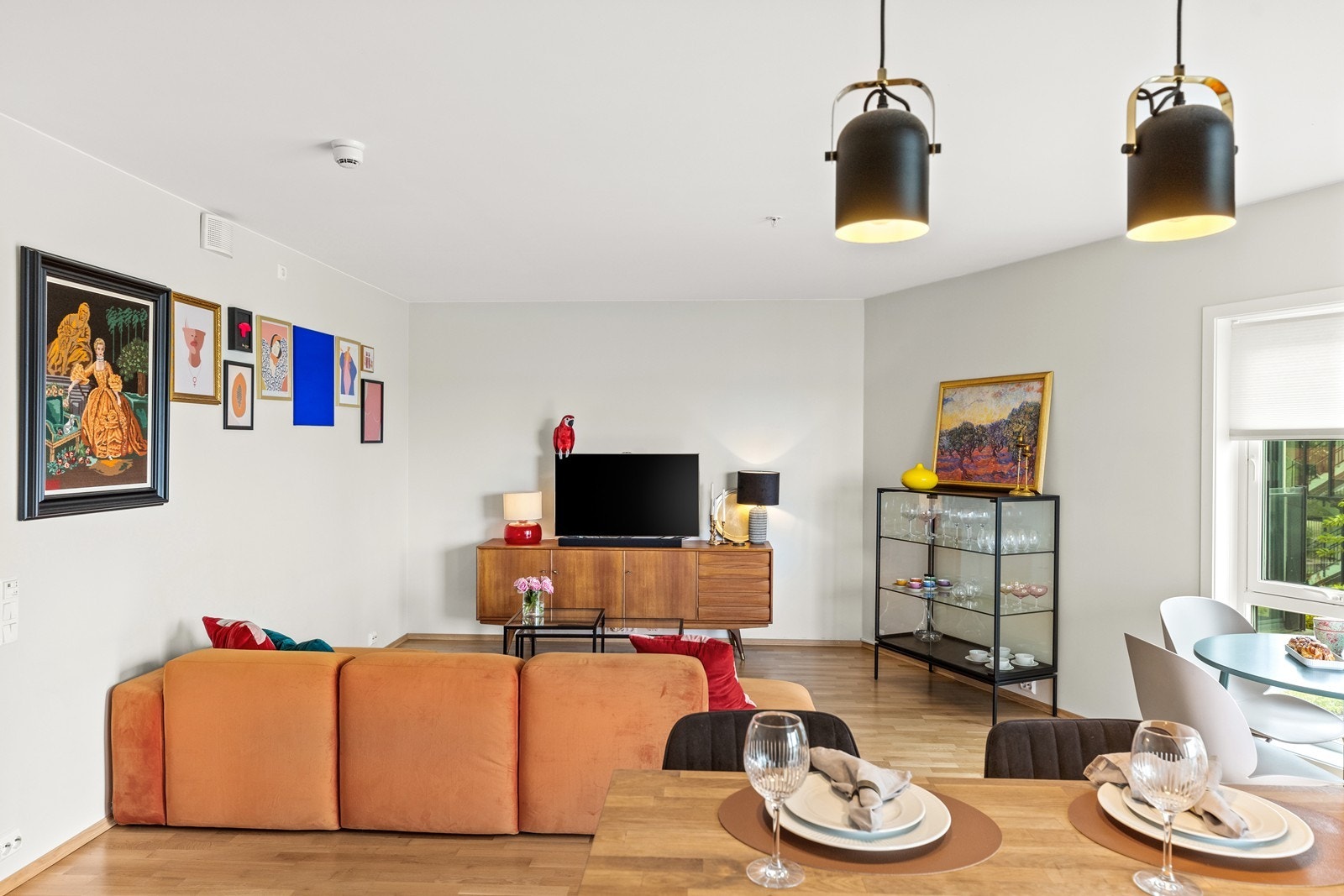 Det er vannbåren gulvvarme i alle rom Galleribilde