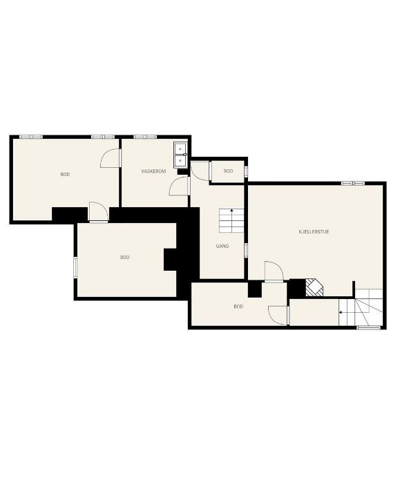 Plantegning underetasjen Galleribilde