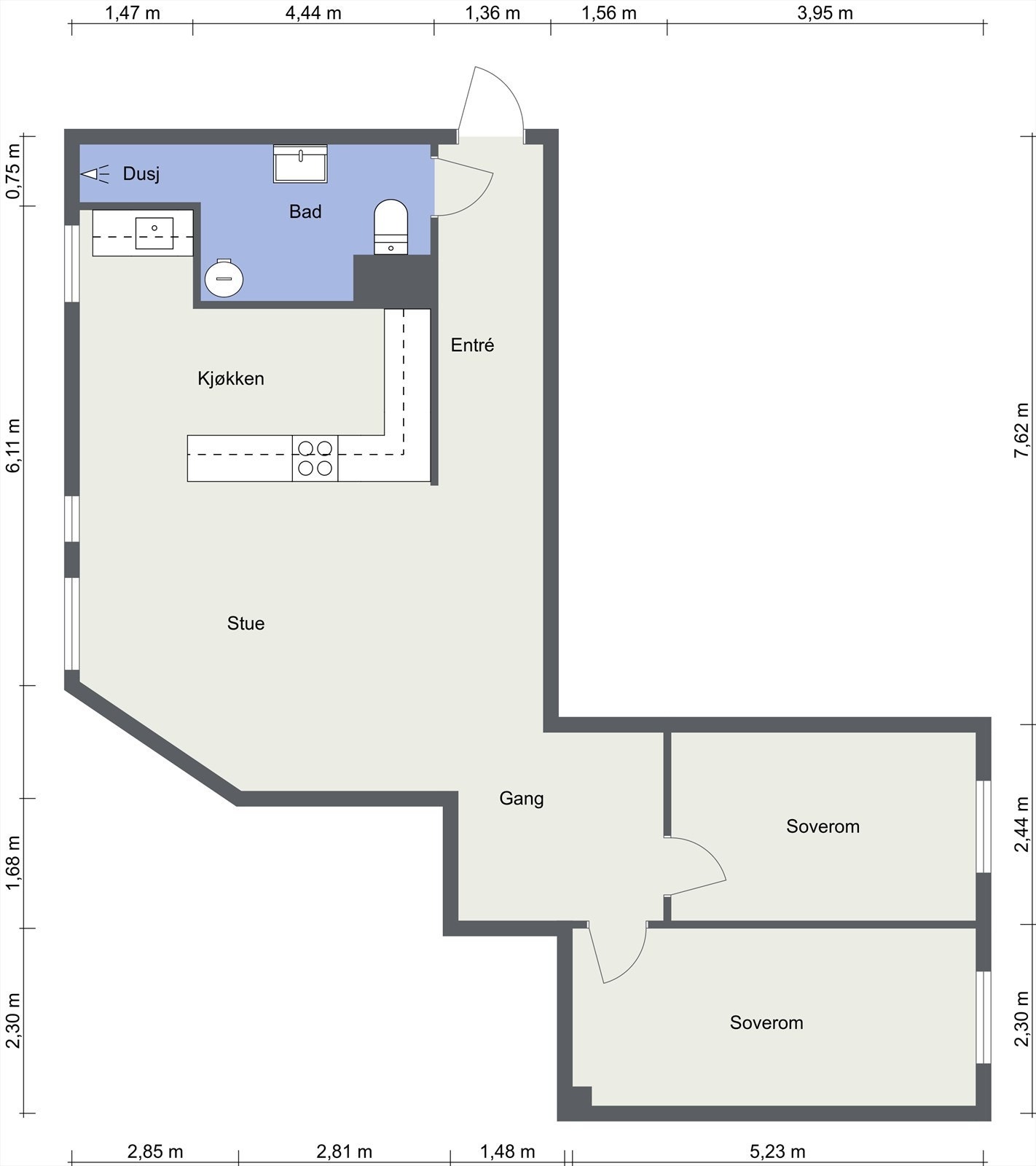 Plantegning. Galleribilde