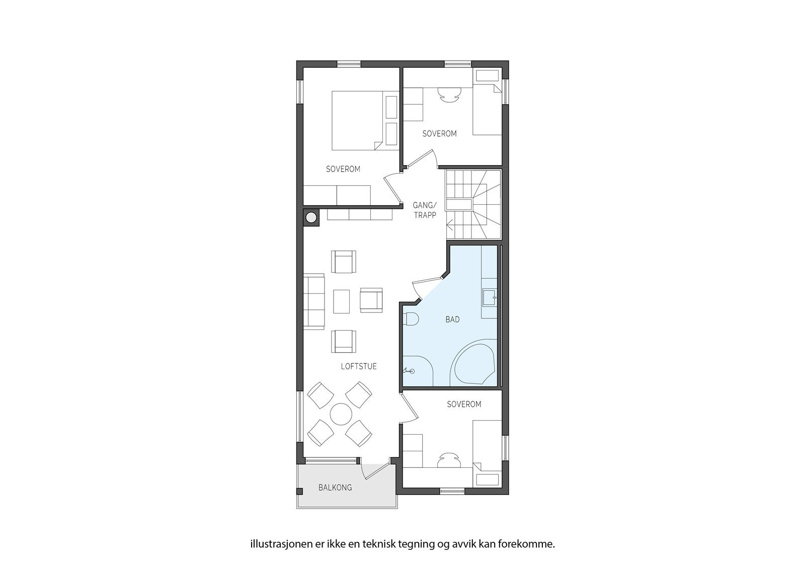 Plantegning 2. etasje. Galleribilde