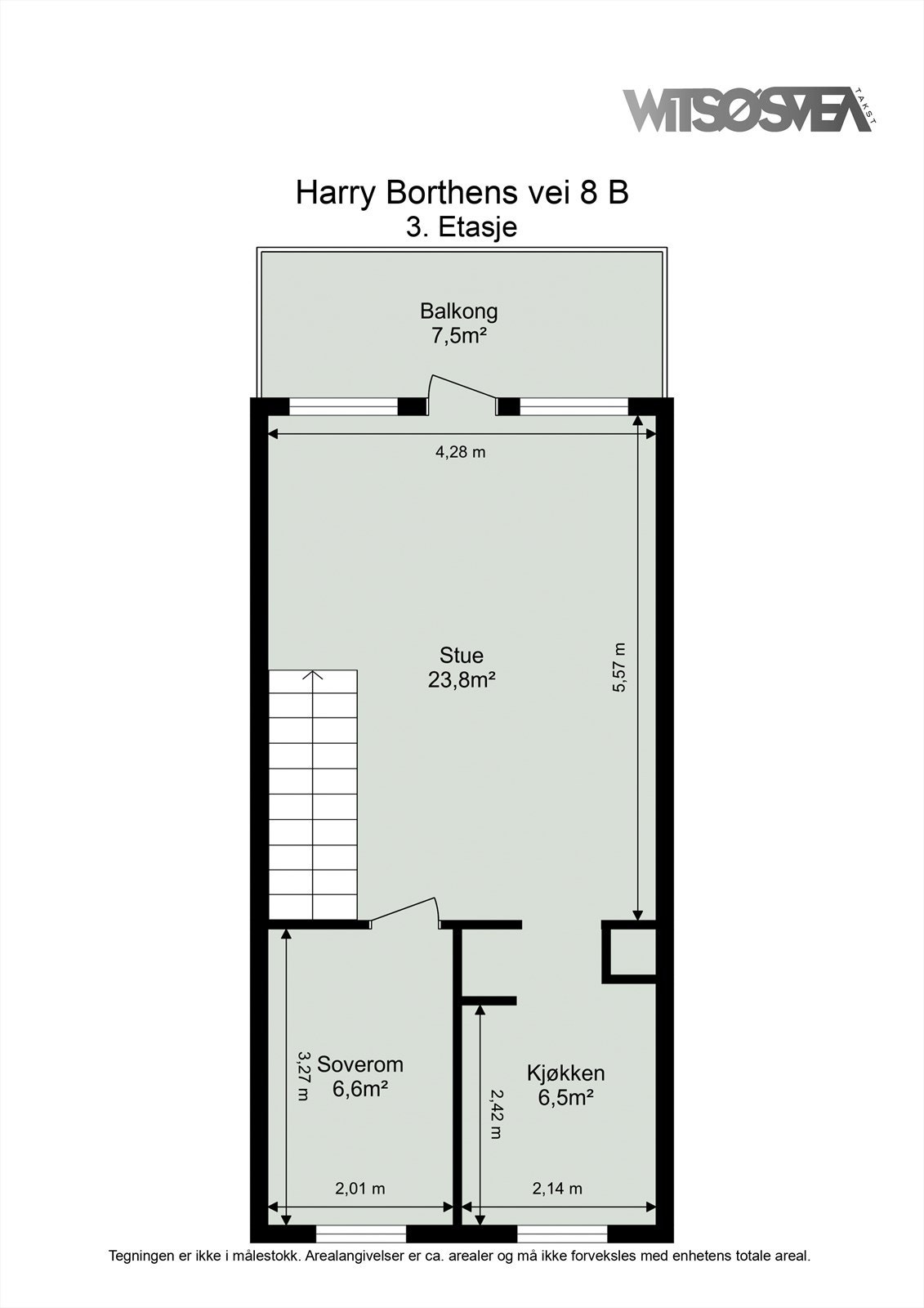 Planskisse 3.etasje Galleribilde