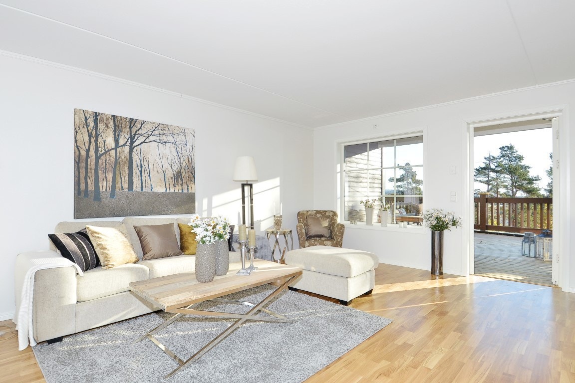 Stue med utgang til terrasse (avvik fra bildene kan forekomme) Galleribilde