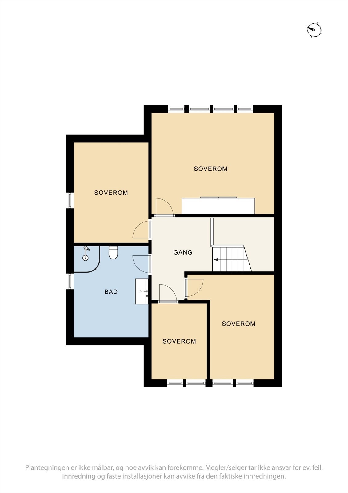 Plantegning 2 Etasje. Galleribilde