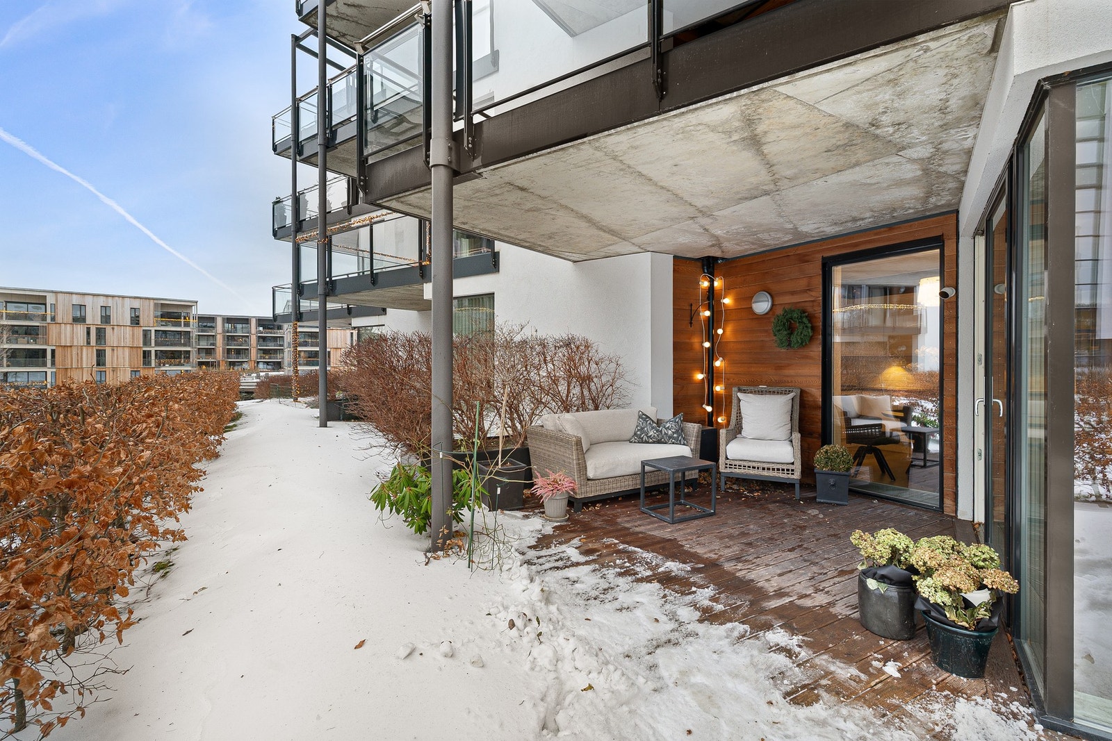 På sommerstid har man sin egne lille hageflekk. Galleribilde