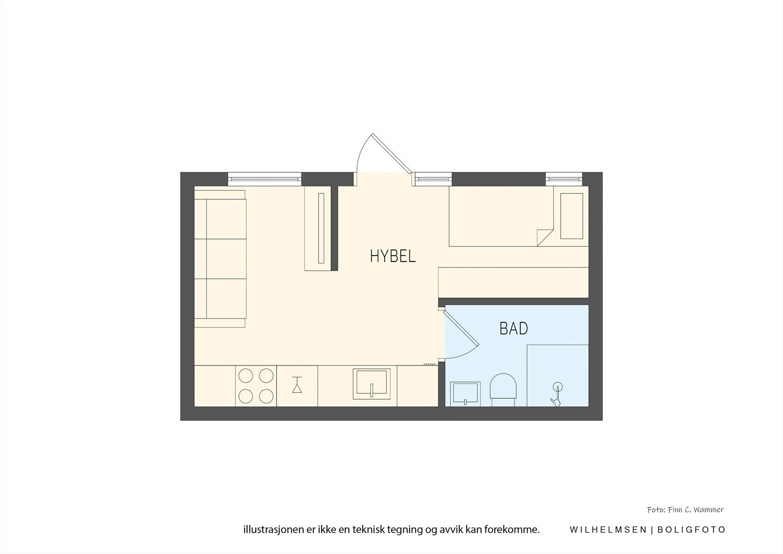 Plantegning - U. etg: Galleribilde