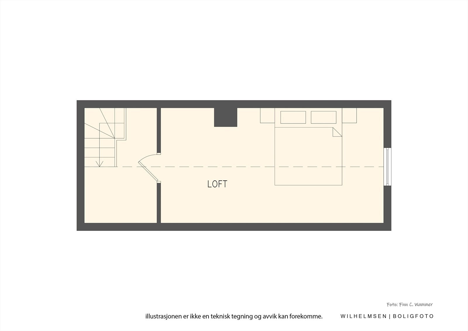 Plantegning - loftetasje. Galleribilde