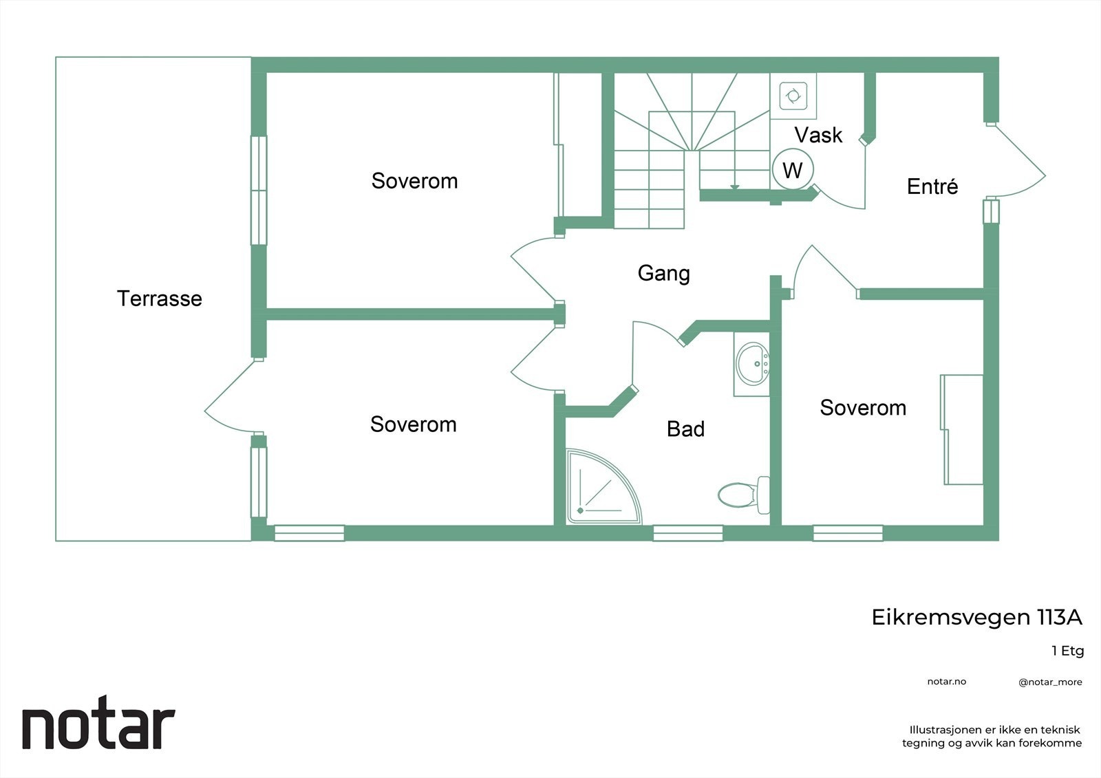 Eikremsvegen 113A - Første etasje.jpg Galleribilde