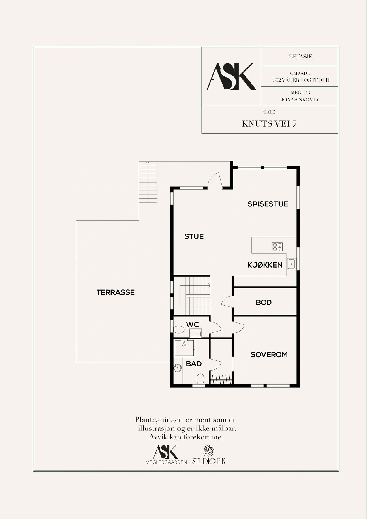 Plantegning 2. etasje Galleribilde