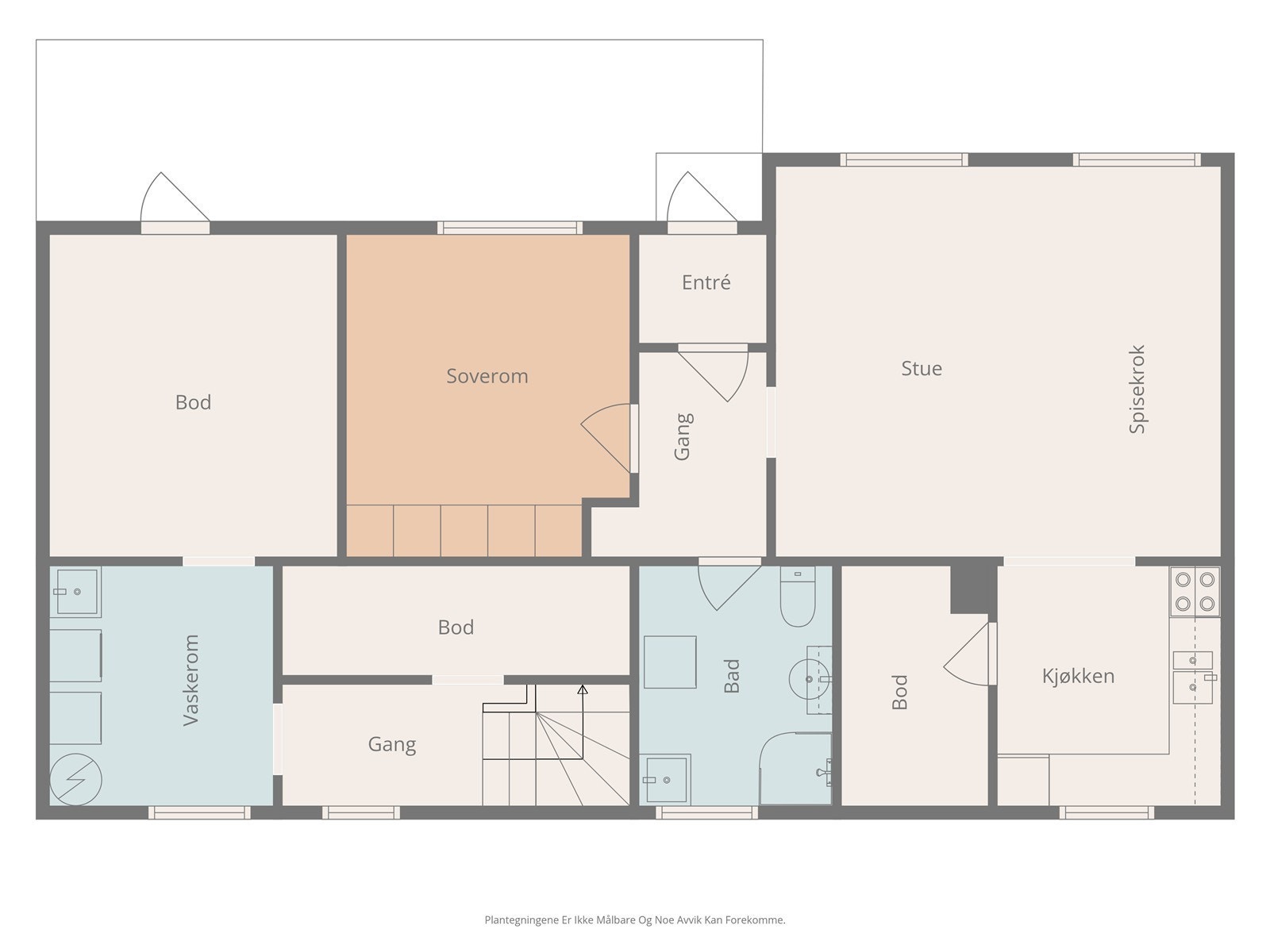 Plantegning underetasje... Galleribilde