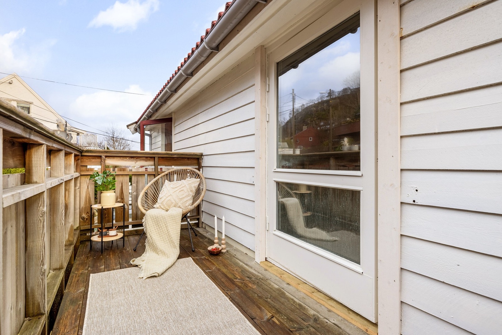 Balkongen er på 5,6 kvm. Galleribilde