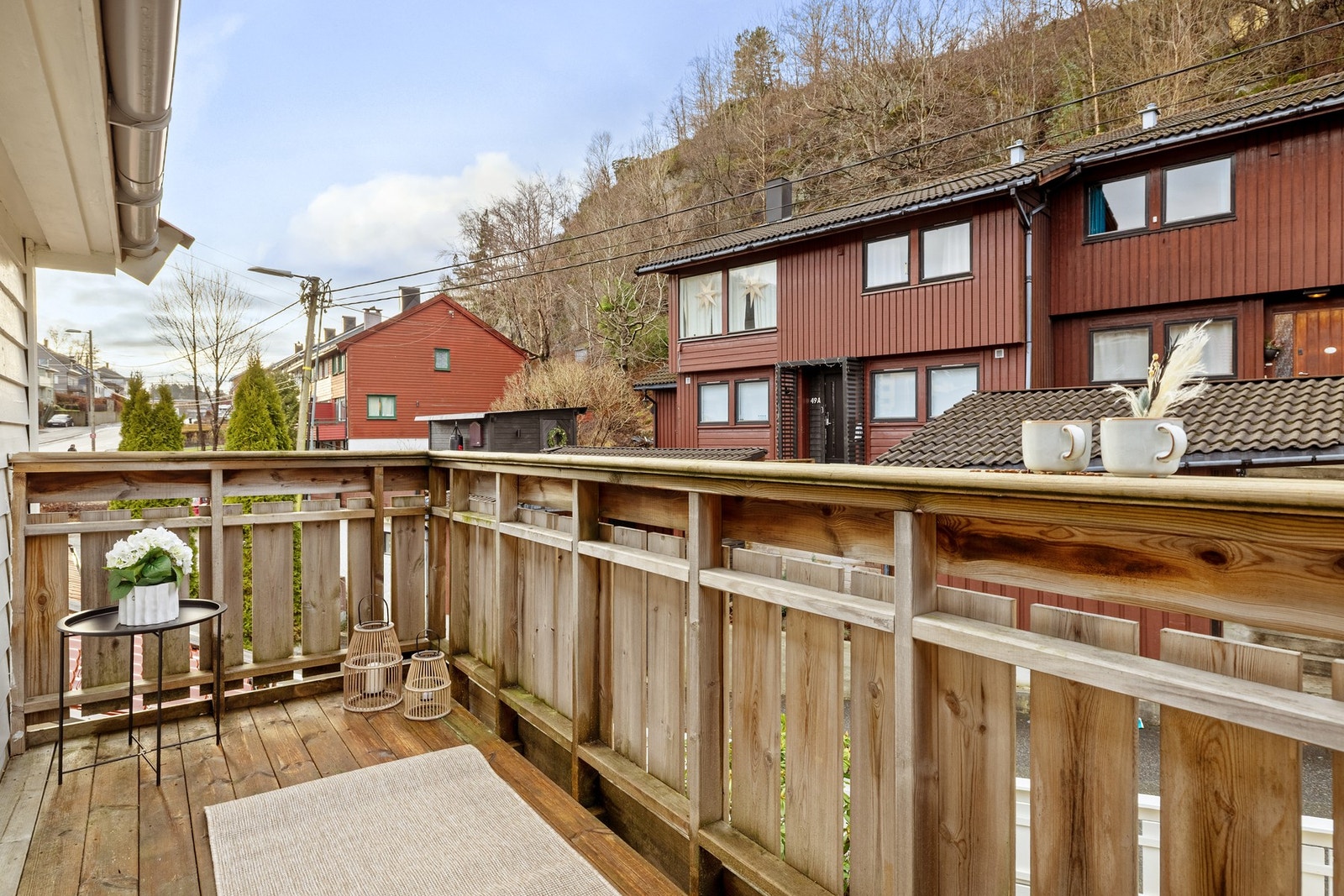 Her har man muligheten til å nyte en kopp kaffe om morningen. Galleribilde