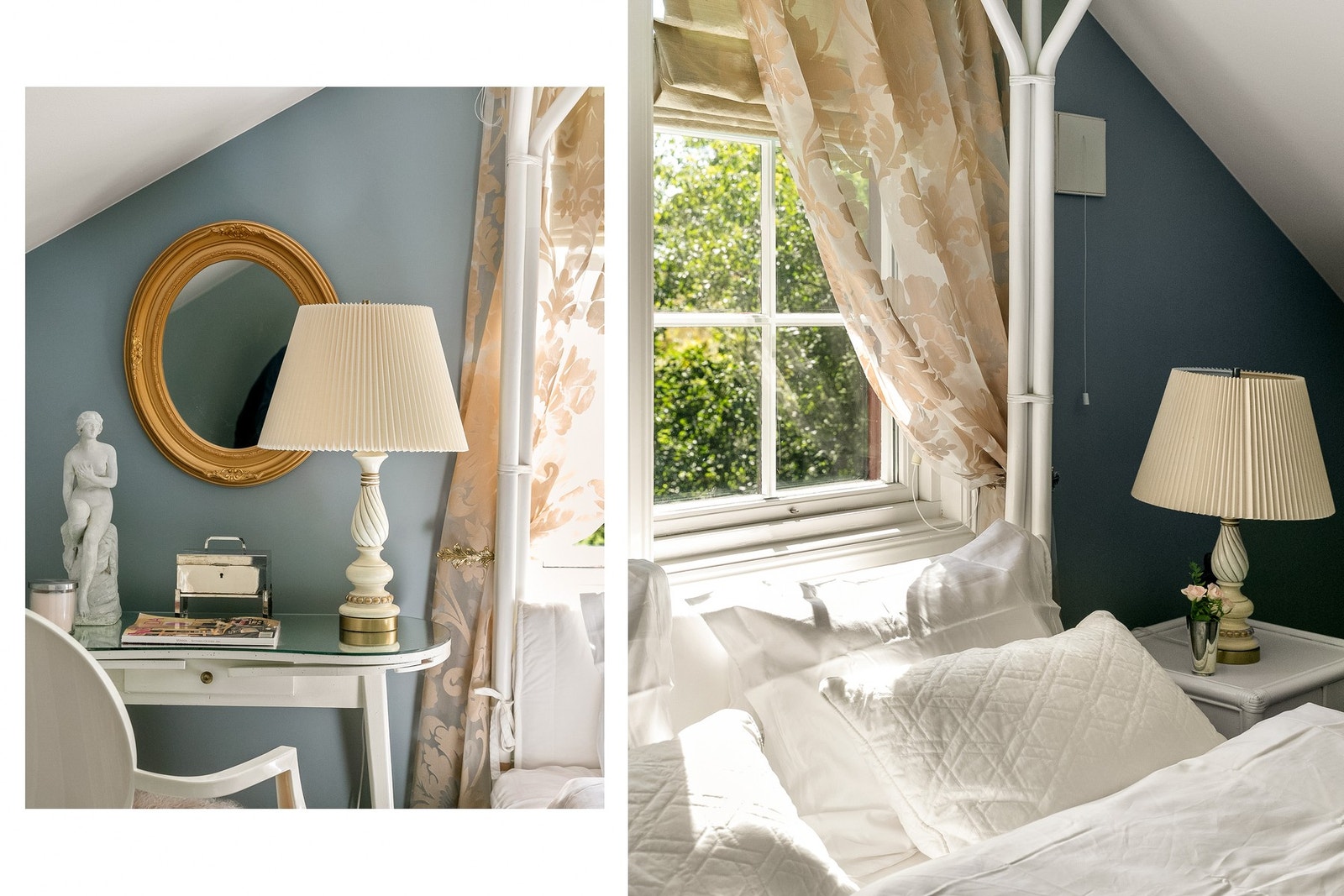 Detalj fra hovedsoverom - lyst og innbydende. Galleribilde