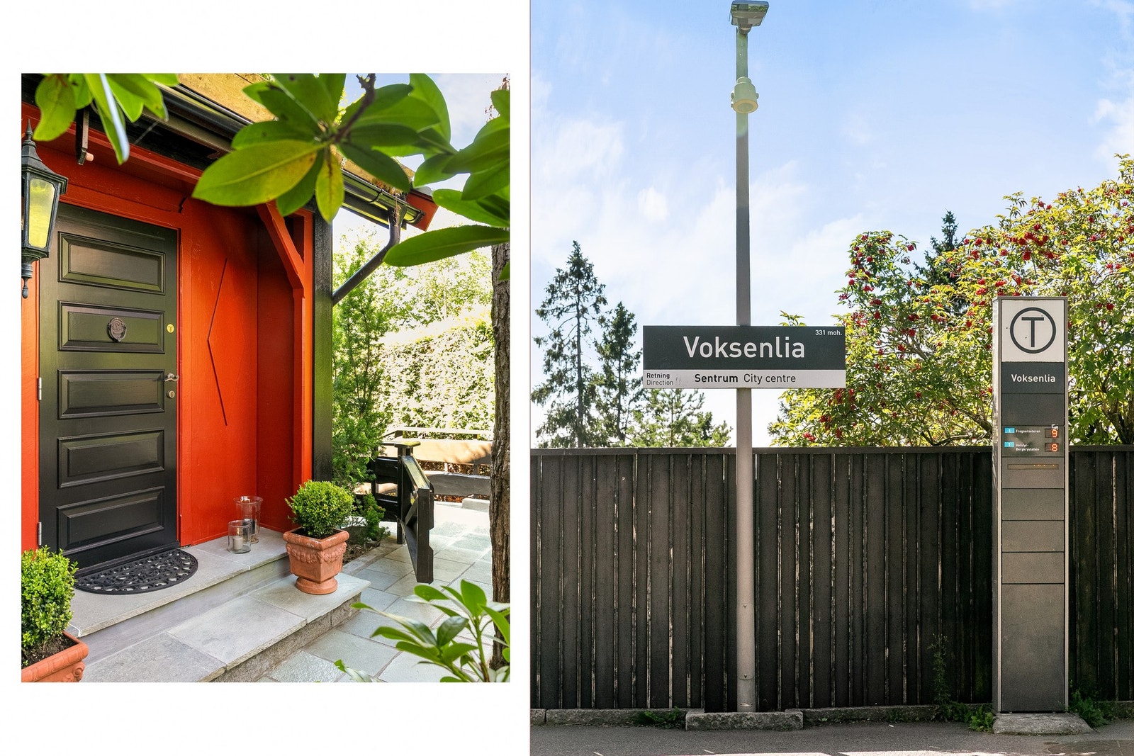 Velkommen inn! Offentlig kommunikasjon finnes i umiddelbar nærhet, med kun 2 minutters gange til Voksenlia T-banestasjon Galleribilde