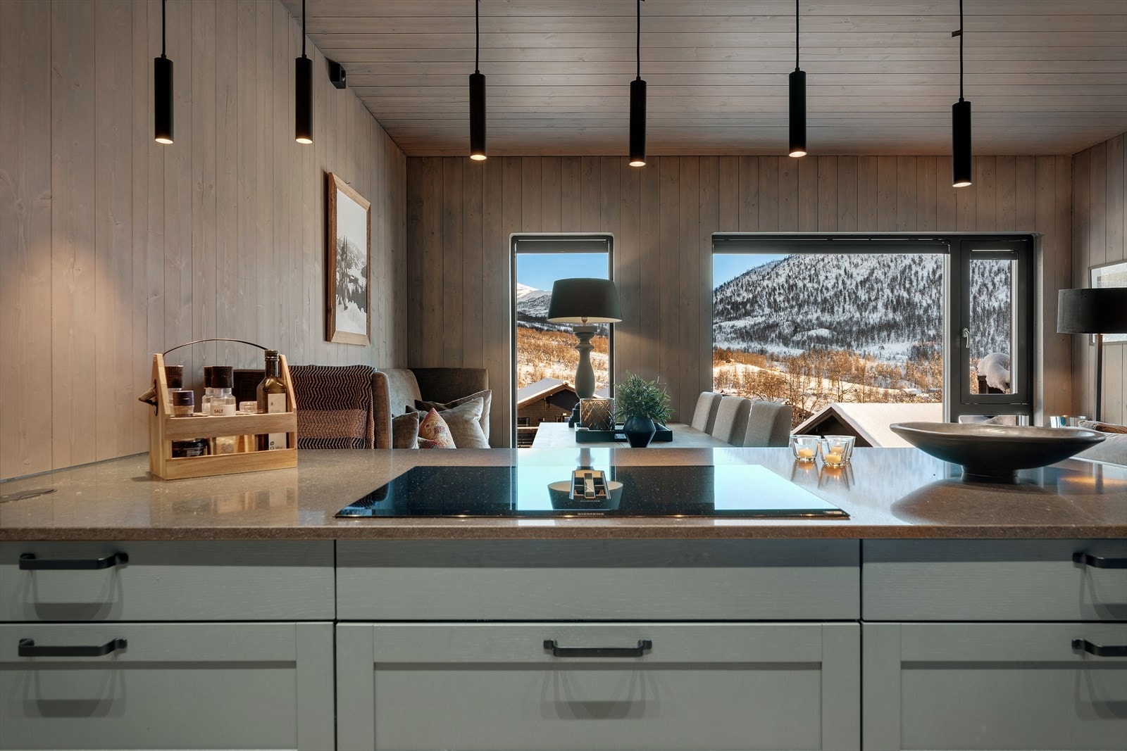 Platetopp med induksjon og avtrekksvifte Galleribilde