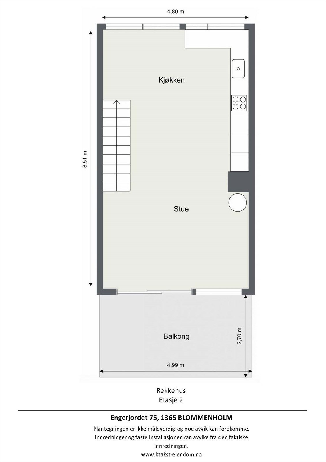 Plantegning 2. etg. Boligens sosiale etasje. Galleribilde
