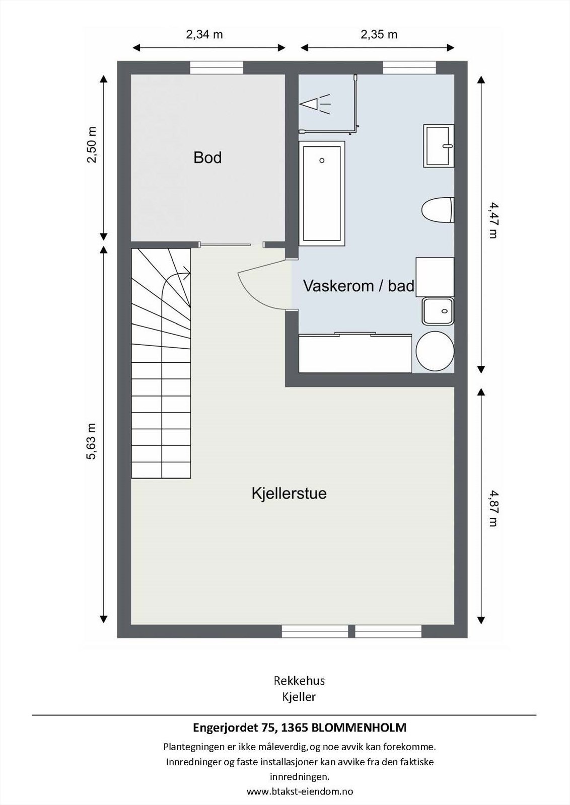 Plantegning kjelleretasjen. Galleribilde